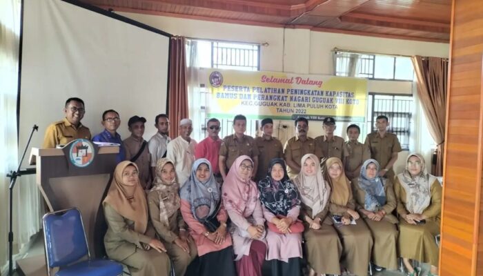 Nagari Guguak VIII Koto Laksanakan Pelatihan Peningkatan Kapasitas Bamus dan Perangkat Nagari