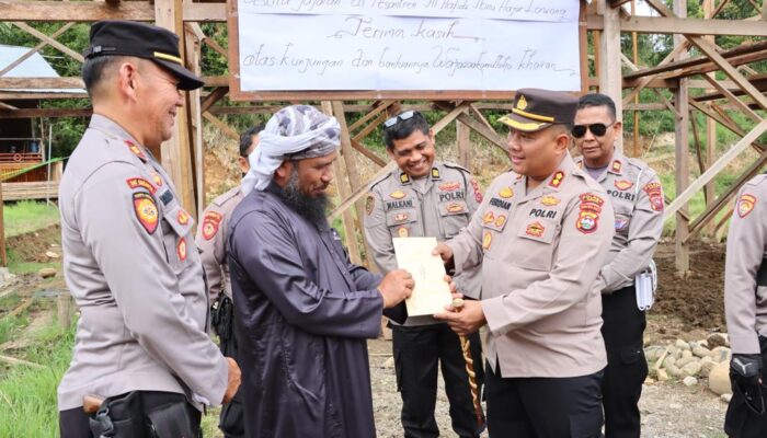 Kapolres Agam Bantu Pembangunan Ponpes Al Hafidz Ibnu Hajar