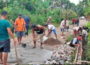 Didukung Perantau, Warga Jorong Aie Abu Nagari Limo Koto Pasaman Gotong Royong Bangun Jalan