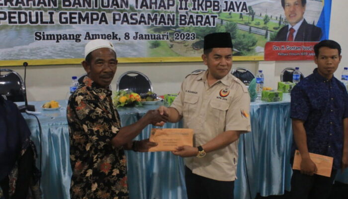 IKPB Jakarta Raya Kembali Bantu Korban Gempa Pasaman Barat