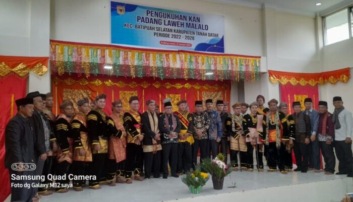 Bupati Tanah Datar Kukuhkan Pengurus KAN dan Resmikan Kantor Wali Nagari Padang Laweh Malalo