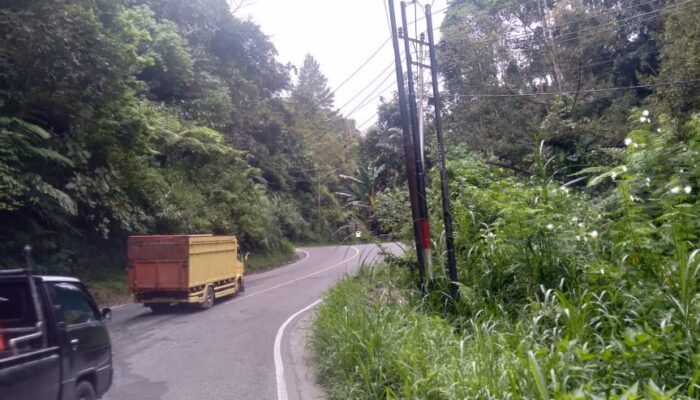 Bahayakan Pengguna Jalan dan Lingkungan, Kabel Fiber Optik Berserakan di Jalan Lintas Sumatra Bukittinggi-Medan