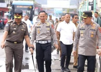 Kapolresta Padang Tinjau TKP Pelemparan Batu ke Petugas Pol PP Padang