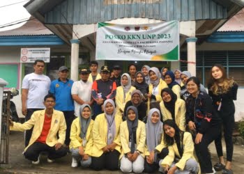 Mahasiswa KKN UNP Gelar Jalan Sehat di Kelurahan Koto Lua