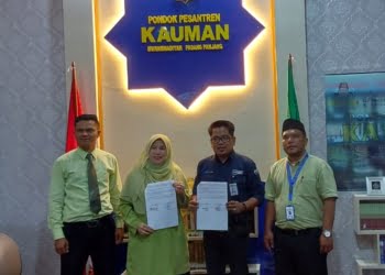 Tingkatkan Publikasi, Pesantren Kauman Padang Panjang Jalin Kerja Sama dengan Media Harian Haluan