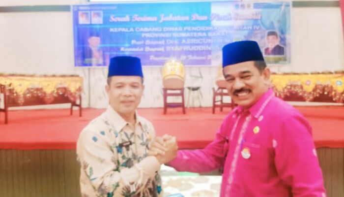 Syafriluddin Resmi Jabat Kepala Cabang Pendidikan Wilayah IV