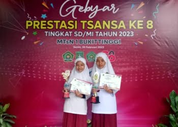Siswa MIN Kota Bukittinggi Raih Juara I dan III Dalam Gebyar Tsansa