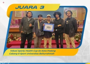 Tim E-SPORT ITP Sabet Juara III Turnamen Baiturrahmah Vokasi Sporty Health Cup 2023