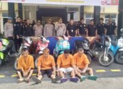 Operasi Jaran 2023, Polres Dharmasraya Ringkus Empat Pelaku Curanmor