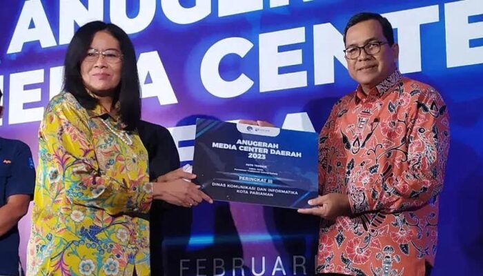 Media Center Kominfo Kota Pariaman Raih Penghargaan dari Kominfo RI