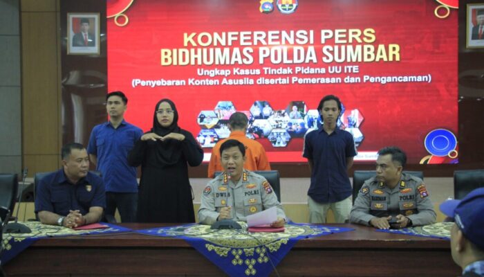 Ancam Sebar Foto dan Video Asusila, Ditreskrimsus Polda Sumbar Tangkap Seorang Buruh