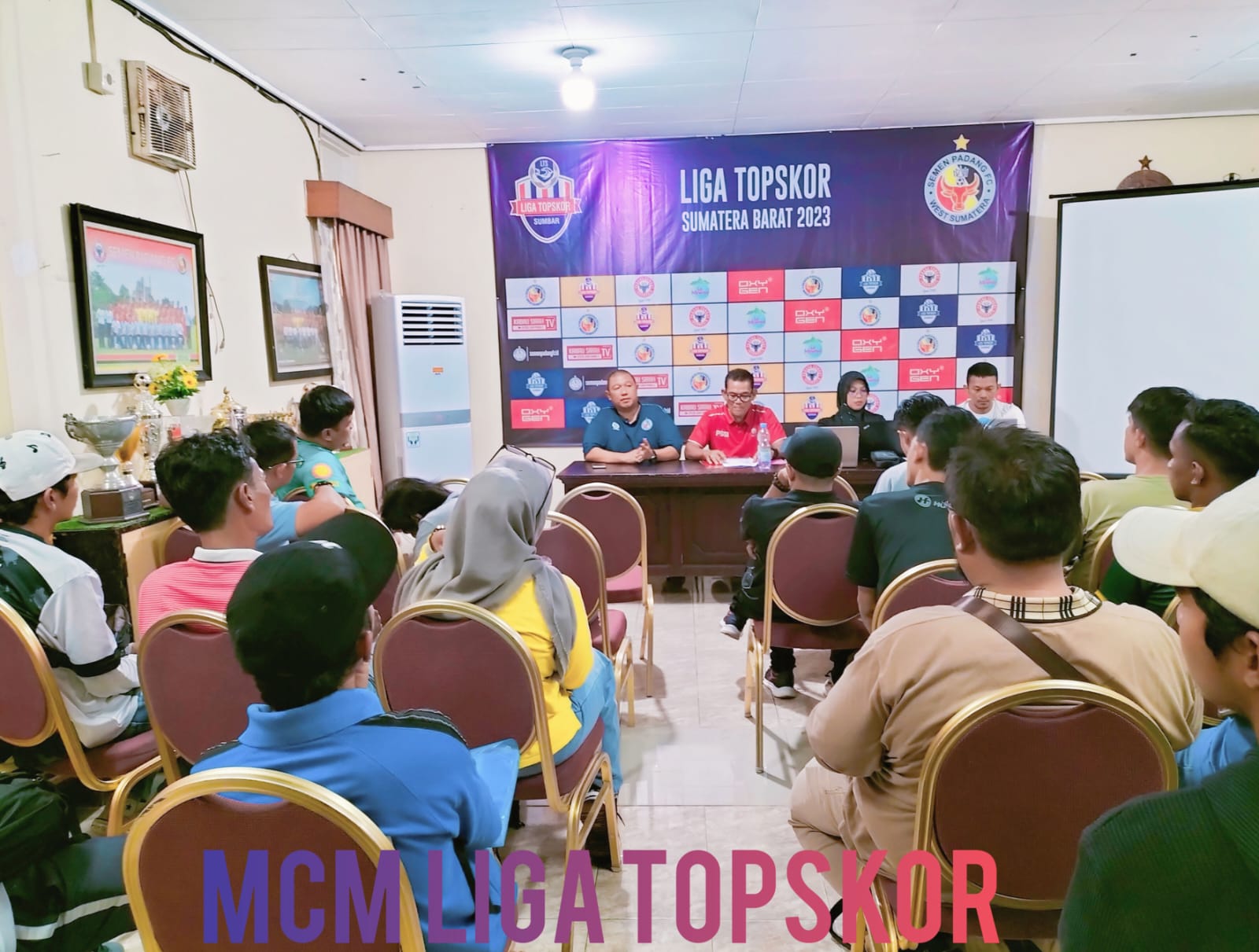Suasana jumpa pers Liga TopSkor