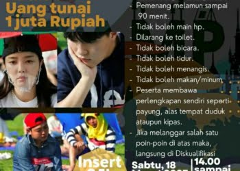 Ada yang Kuat? Universal Boardgame Lounge Sumbar Gelar Lomba Melamun Berhadiah Uang Tunai