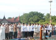 Lanud Sutan Sjahrir Gelar Salat Idul Fitri 1444 H Bersama Warga Sekitar