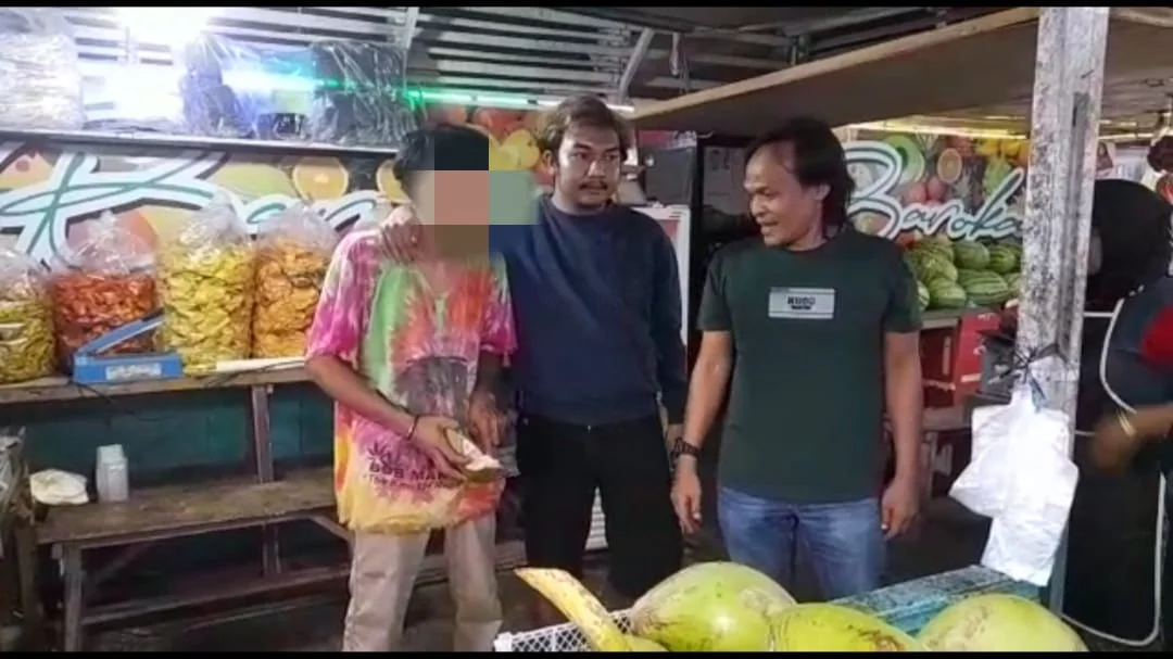 Tersangka WK saat diamankan Polres Lima Puluh Kota. IST