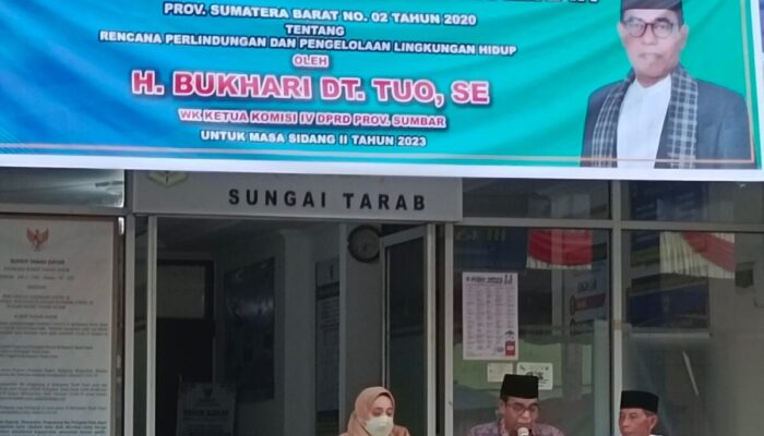 Wakil Ketua Komisi IV DPRD Sumbar Sosialisasi Perda Rencana Perlindungan dan Pengelolaan Lingkungan Hidup
