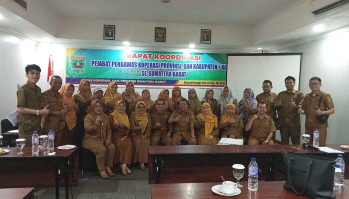 Rakor Pejabat Pengawas Koperasi Se-Sumbar, Dinas Koperasi dan UKM Bahas PAD dan Perizinan serta DPS