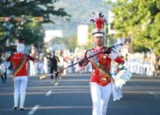 Pukau Warga Kota, 250 Praja Gita Abdi IPDN Sumatera Barat Tampil Ciamik di Car Free Day Padang