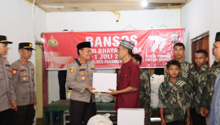 HUT Bhayangkara Ke-77, Kapolres Pasaman Barat Salurkan Bansos ke Panti Asuhan