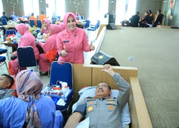 Sambut Hari Bhayangkara ke-77, Polda Sumbar Gelar Donor Darah