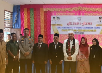 Bupati Pasaman Barat saat Pelantikan Bamus Sungai Aua: Aktifkan BUMNag dan Wisata Nagari