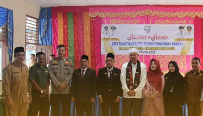 Bupati Pasaman Barat saat Pelantikan Bamus Sungai Aua: Aktifkan BUMNag dan Wisata Nagari