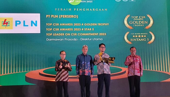 Lagi, Program Peduli Lingkungan PLN Bertabur Penghargaan di Ajang TOP CSR Awards 2023