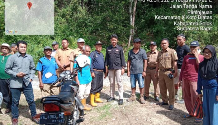 Dinas PMN Solok Tinjau Tapal Batas 3 Nagari, Peninjauan-Kuncir-Aripan