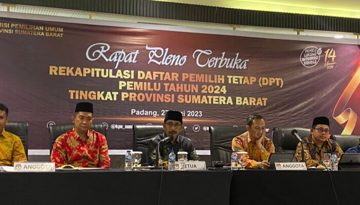 Sah! KPU Tetapkan Pemilih Sumbar 4.088.606 Jiwa, Berikut Rincianya