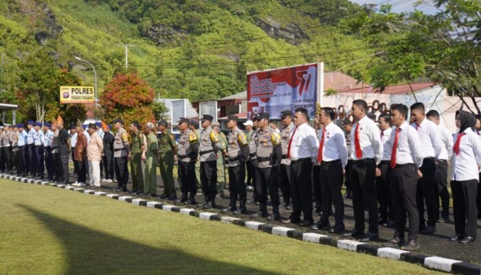 Tekan Potensi Kejahatan, Polres Padang Panjang Gelar Apel Kasat Kamling