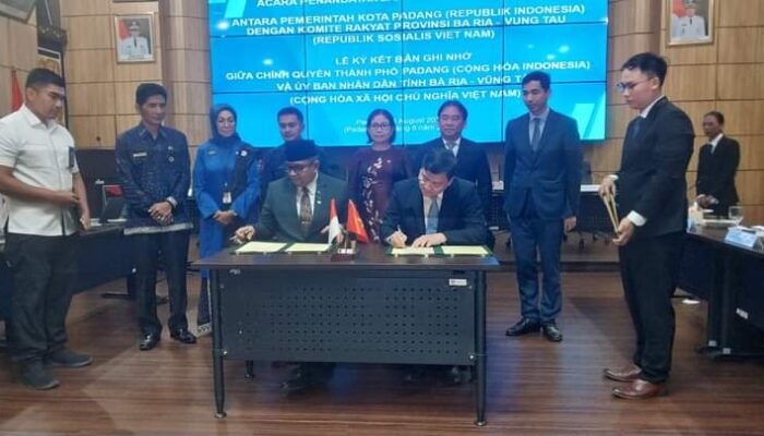 Sister City Indonesia-Vietnam: Pemko Padang dan Ba Ria Vung Tau Sepakat Perpanjang Kerjasama