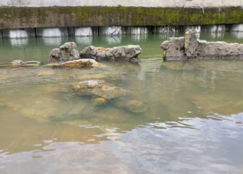 Batu Malin Kundang Tenggelam di Pantai Air Manis Padang