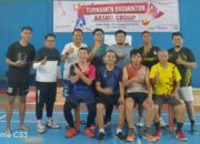 Final Turnamen Badminton Basko Group 2023: Pasangan Muda Taklukan Ganda Berpengalaman