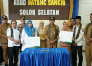 RS Batang Sangir Diresmikan, Pemkab Solok Selatan dan BPJS Kesehatan Jalin Kerja Sama