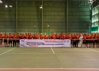 HUT ke-65 Pengambilalihan Pabrik, Semen Padang Gelar One Day Tennis Competition
