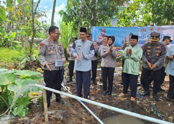 Nagari Panampuang Agam Terima Bantuan Sumur Bor Air Bersih dari Bakti Sosial Polri