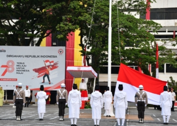 Peringatan HUT RI ke-78 di Semen Padang Berlangsung Khidmat dan Meriah