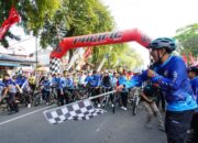 Peserta Membludak, Luhak Nan Tuo Tanah Datar Dikerumuni Pesepeda dari Berbagai Daerah