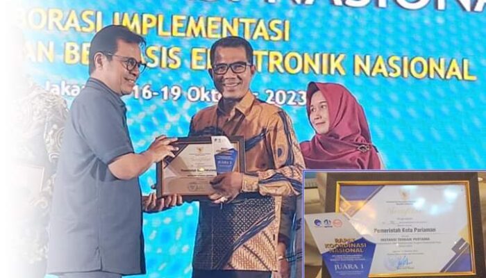 Pemko Pariaman Terbaik Pertama Pemanfaatan Mail Multidomain Oleh Kemkominfo RI