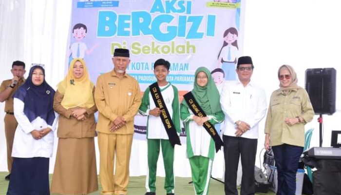 Gubernur Mahyeldi Canangkan Aksi Bergizi Sekolah Sumbar di MAN 1 Kota Pariaman