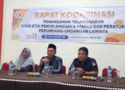 Panwascam Harus Paham Kode Etik Penyelenggara Pemilu