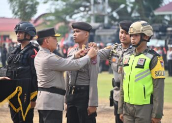 Pimpin Apel Gelar Pasukan OMB Singgalang 2024, Kapolda Suharyono: Kita Siap Ciptakan Pemilu Damai di Sumbar