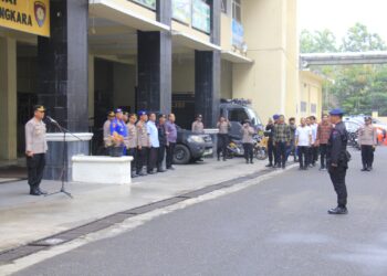 Pimpin Apel OMB Singgalang 2024, Ini Pesan Kasatgas Humas!