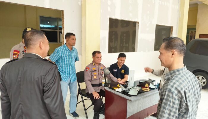 Pastikan Kelancaran Proses Pengamanan Pemilu, Personel Satgas OMB Singgalang Lakukan Cek Kesehatan Rutin