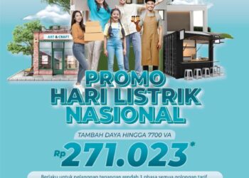 Peringati Hari Listrik Nasional: Tambah Daya Cukup Rp271.023,- Daftarnya Gampang di PLN Mobile