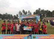 Tim PPLP Sumbar Juarai Kejurprov Sepakbola Sumbar U-20 Tahun 2023
