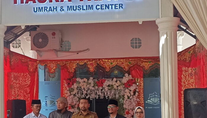 Wagub Hadiri Peresmian Kantor Pusat Haura Travel di Padang