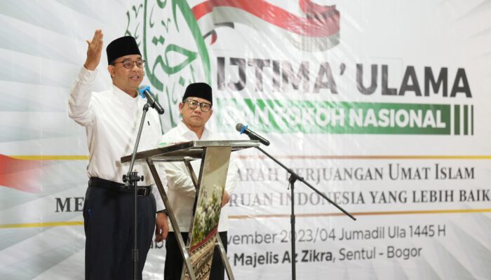 Ijtima Ulama Sepakat Dukung AMIN, Anies: Amanah Ini Akan Kami Pegang
