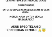 Akun Resmi Instagram BPBD Bukittinggi Diretas, Kabar Pendaki Meninggal Dunia Usai Erupsi Gunung Marapi Ternyata Hoax
