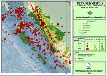 Kaleidoskop 2023, BMKG Catat 768 Gempa Guncang Sumbar dalam Setahun